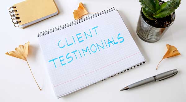 written testimonials