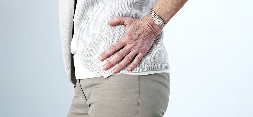 patient experiencing hip pain and in need of Advanced Joint Pain Relief